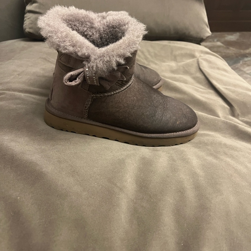UGG Cozy Brown Fur-Lined Boots